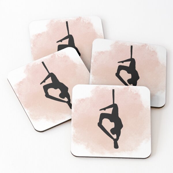 Item preview, Aerial Silks Silhouette on Coral designed and sold by Jewel in the Crown.