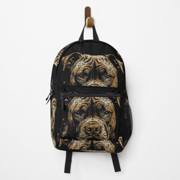 Item preview, A Staffordshire Bull Terrier In Distressed Orange Style For Dark T-shirts designed and sold by GVRDesign.