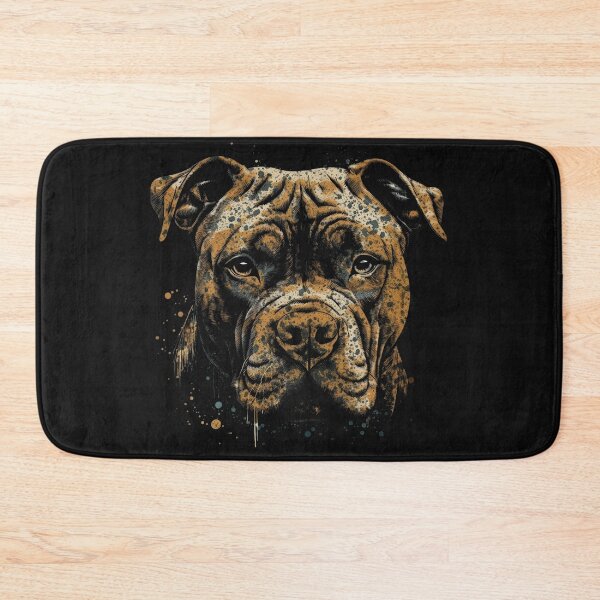 Item preview, A Staffordshire Bull Terrier In Distressed Orange Style For Dark T-shirts designed and sold by GVRDesign.