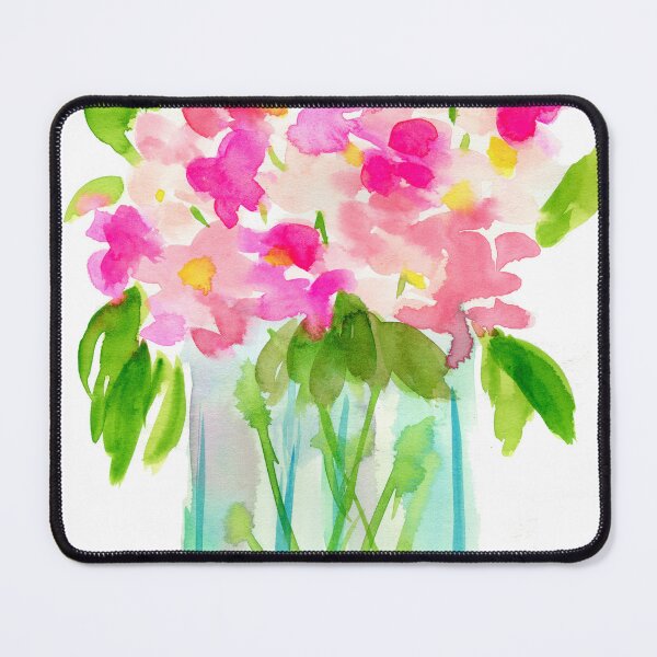 Item preview, Sweet pea flowers in a vase watercolor painting designed and sold by AnissaF.