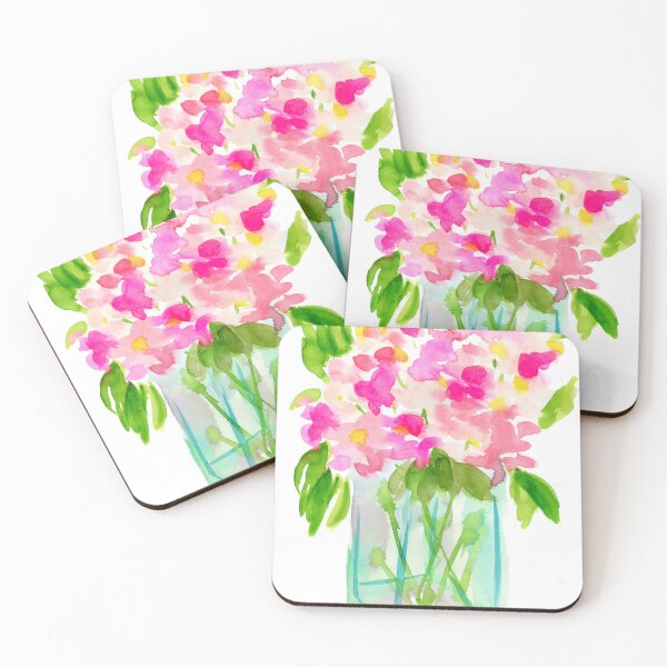 Item preview, Sweet pea flowers in a vase watercolor painting designed and sold by AnissaF.