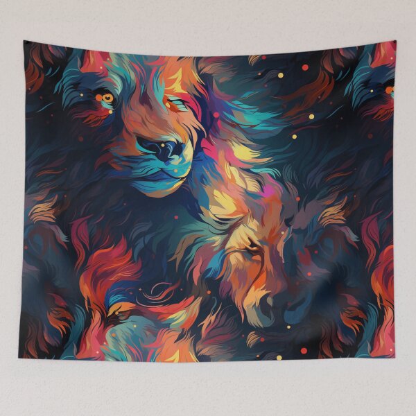 Item preview,  "Digital Zoo: Exclusive and Unique Android Jones Style Pattern with Intricate and Vibrant Animals" designed and sold by SBD-Shop.