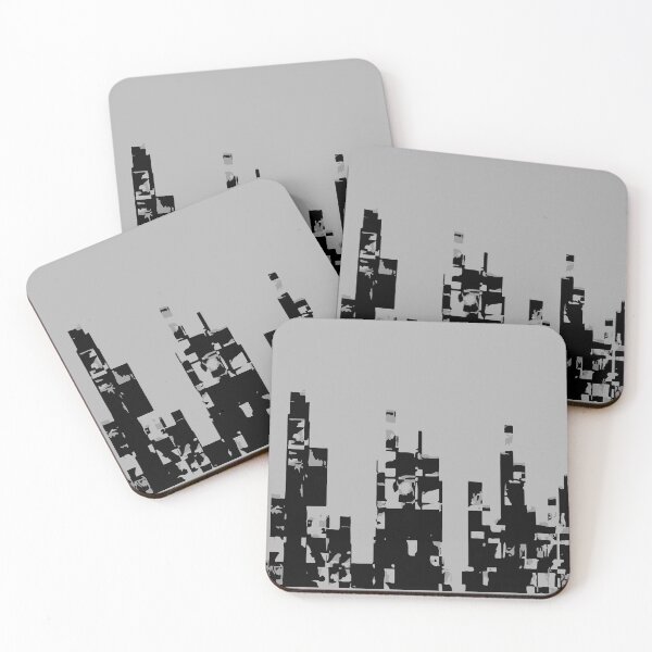 Item preview, CITYSCAPE. ABSTRACT URBAN LANDSCAPE. PALE GREY. designed and sold by 5hertz.