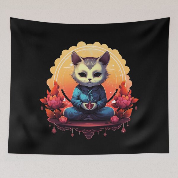 Artikelvorschau, Mindfulness Zen Cat entworfen und verkauft von bellabitis.
