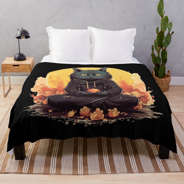 Item preview, Namaste Meditating Cat designed and sold by bellabitis.