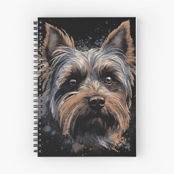 Item preview, A Yorkie In Copper and Blue Distressed Style For Dark T-shirts designed and sold by GVRDesign.