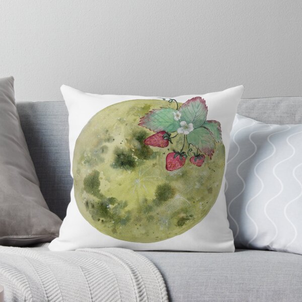 Item preview, Full Strawberry Moon Watercolor designed and sold by Elaine McGhee.