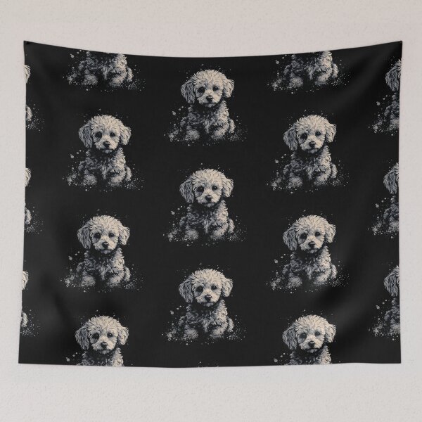 Item preview, A Cavapoo Puppy In Rugged Distressed Style For Dark T-shirts designed and sold by GVRDesign.