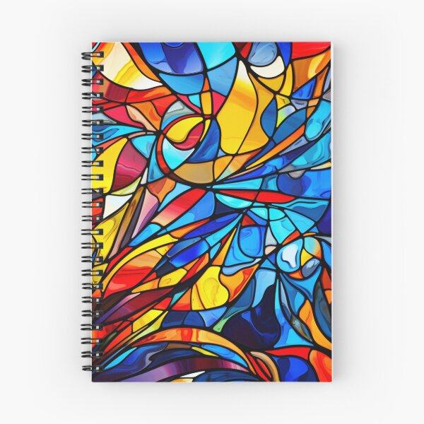 Item preview, Abstract Kaleidoscope Colorful Stained Glass designed and sold by MyMerryMary.