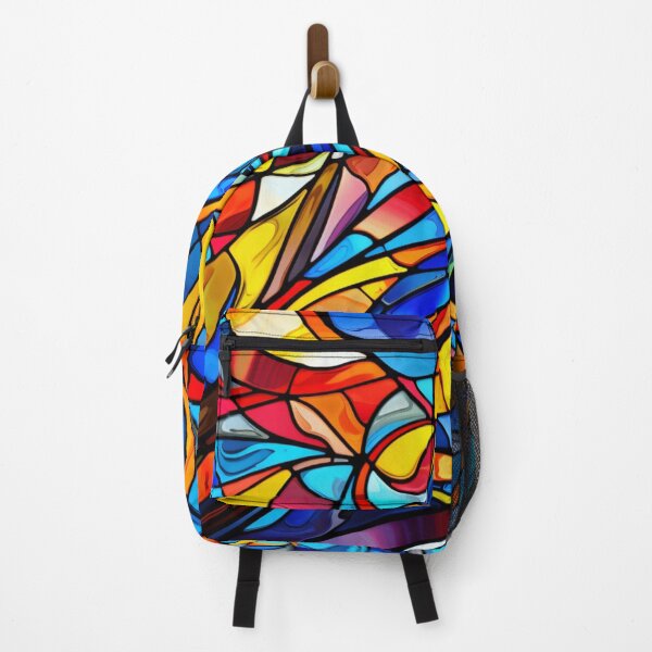 Item preview, Abstract Kaleidoscope Colorful Stained Glass designed and sold by MyMerryMary.