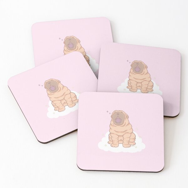 Item preview, Fawn Shar Pei Puppy - Cute Shar Pei Yawning designed and sold by anacecilia.