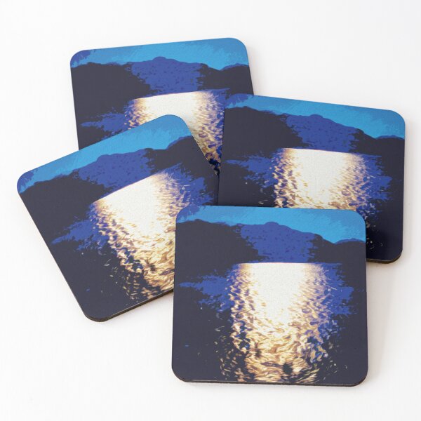 Item preview, MOON GLOW ON A LAKE designed and sold by ArtbyRolleen.
