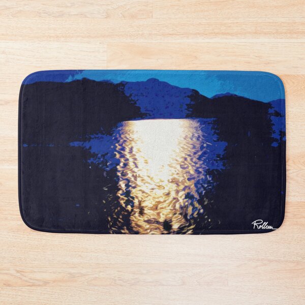 Item preview, MOON GLOW ON A LAKE designed and sold by ArtbyRolleen.