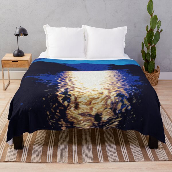 Item preview, MOON GLOW ON A LAKE designed and sold by ArtbyRolleen.