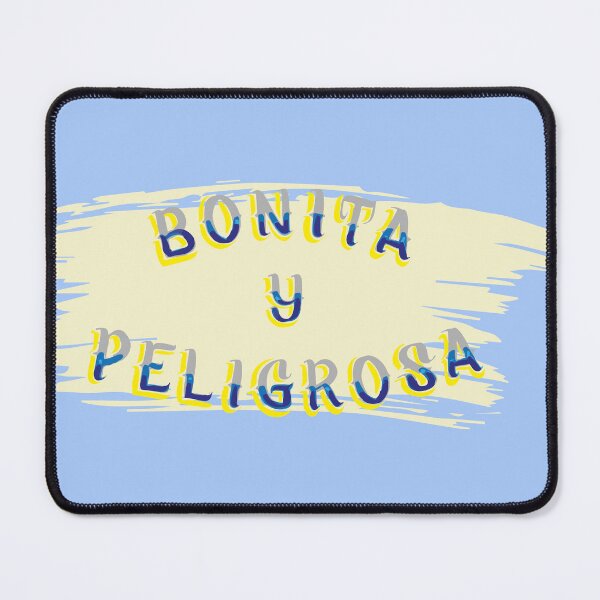 Item preview, Bonita y dangerous authentic mexican calligraphy font lettering label banner saying designed and sold by T-Mex.
