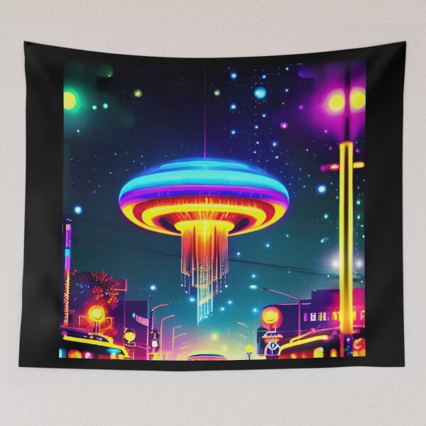 Item preview, UFO Retro SciFi Dreamscapes 66  designed and sold by Benito Del Ray.
