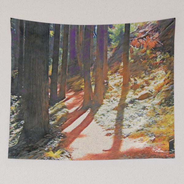 Item preview, PATH THROUGH THE WOODS designed and sold by ArtbyRolleen.