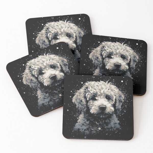 Item preview, A Cavapoo In Rugged Distressed Style For Dark T-shirts designed and sold by GVRDesign.
