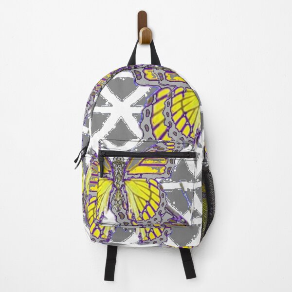 Item preview, GREY YELLOW MONARCH BUTTERFLY STYLE PATTERNS designed and sold by sharlesart.