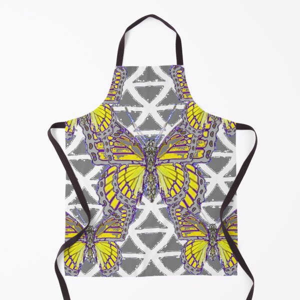 Item preview, GREY YELLOW MONARCH BUTTERFLY STYLE PATTERNS designed and sold by sharlesart.