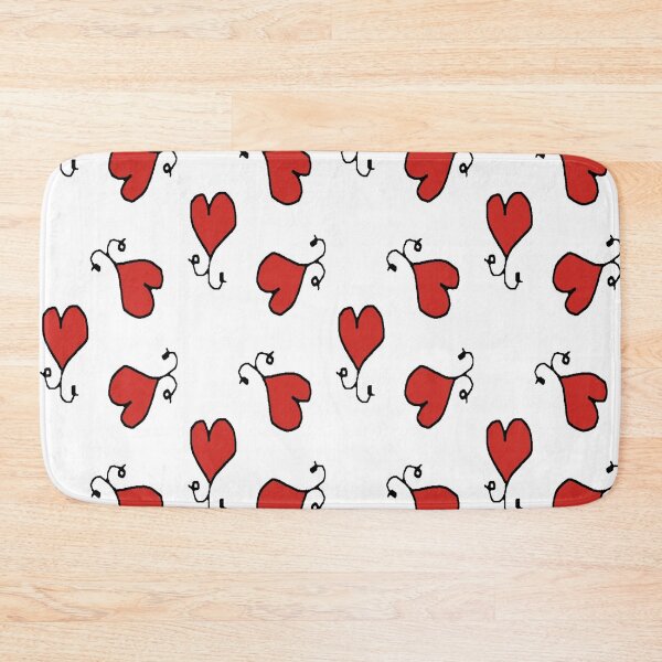 Item preview, Floating Curly Hearts Pattern designed and sold by MonCreedon.