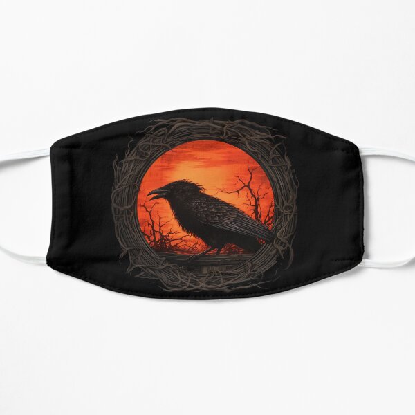 Gothic Crow Flat Mask