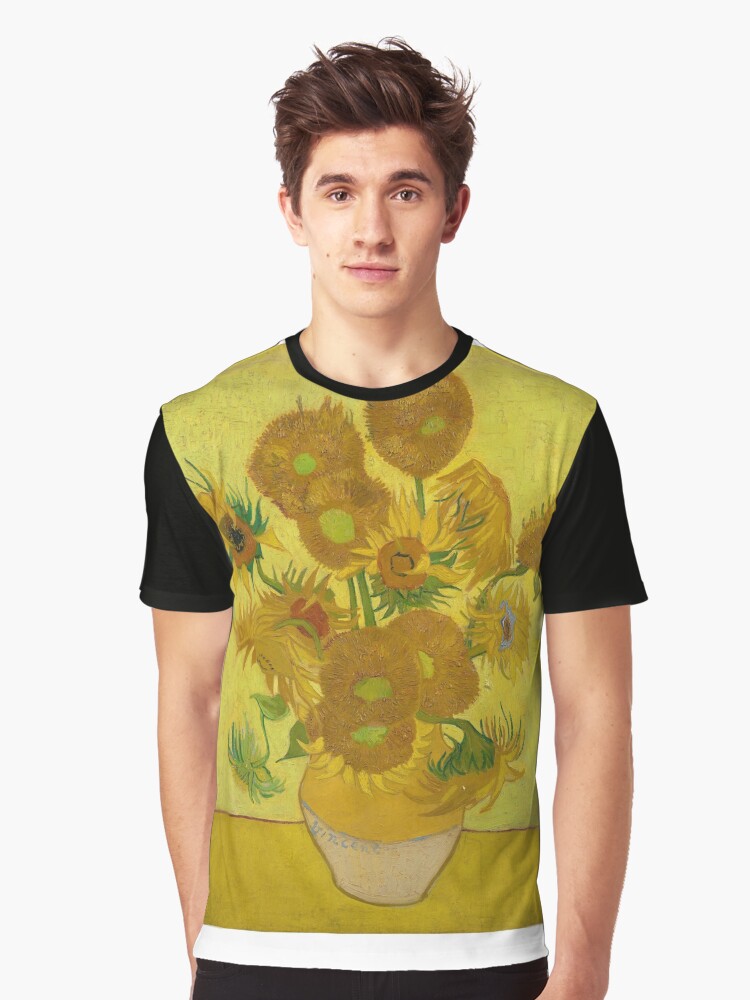 vincent van gogh sunflowers t shirt