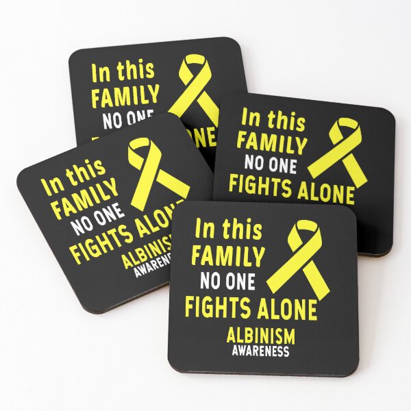 Item preview, In This Family Nobody Fights Alone Albinism Awareness designed and sold by Color-Sparkle.
