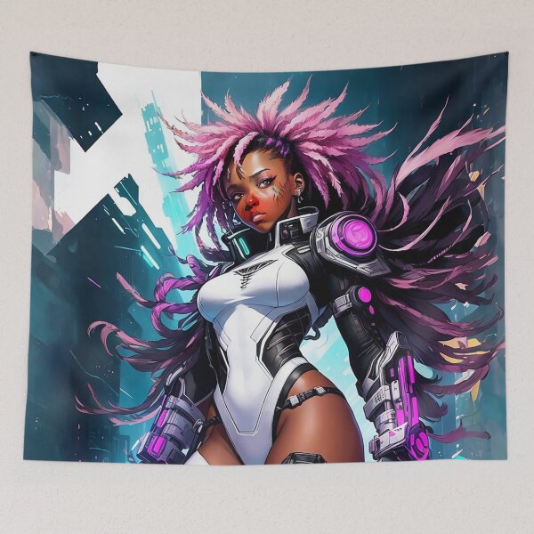 Item preview, Black Cyberpunk Angel designed and sold by JoanNinjaHen.