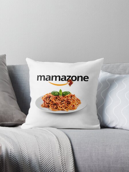 mamazone (parodie logo amazon) for spaghetti bolognese lovers and mamas tri...