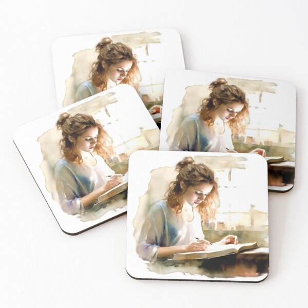 Item preview, Girl reading in the morning designed and sold by Avirona.