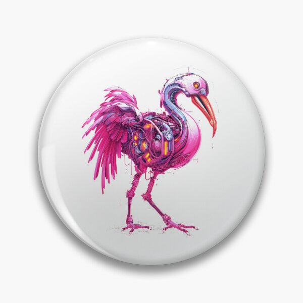 Item preview, Mechanical flamingo designed and sold by Rosaliartbook.