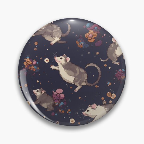 Artikelvorschau, Opossums und Blumen im Weltraum entworfen und verkauft von Bug & Brush.