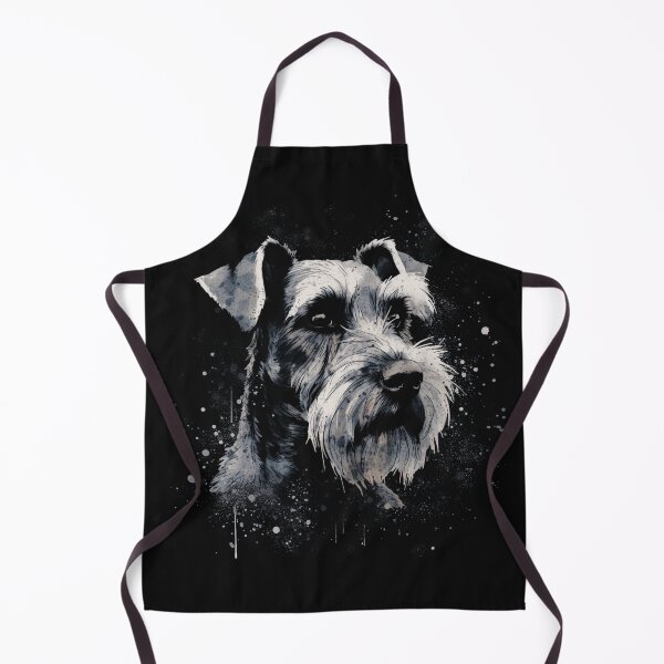 Artikelvorschau, Ein Zwergschnauzer im robusten Distressed-Stil für dunkle T-Shirts entworfen und verkauft von GVRDesign.