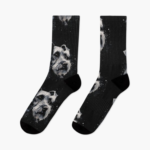 Item preview, A Mini Schnauzer In Rugged Distressed Style For Dark T-shirts designed and sold by GVRDesign.