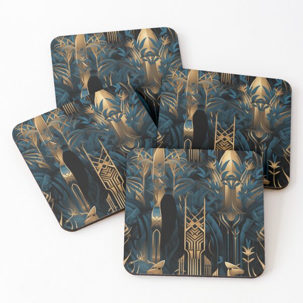 Item preview,  "Art Deco Animal: Bold lines and luxurious colors in an elegant composition" designed and sold by SBD-Shop.