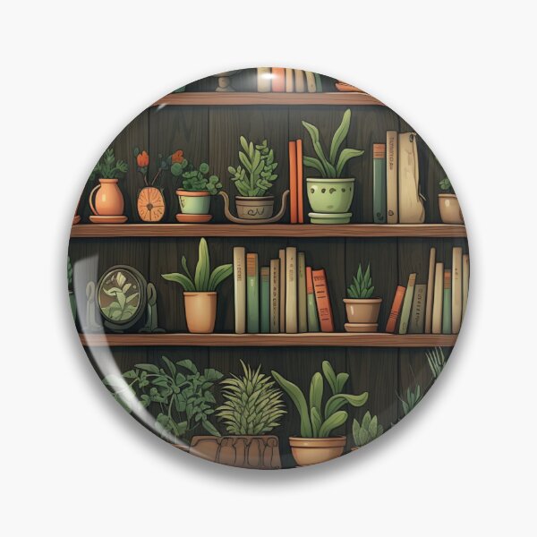 Item preview, Bookshelf green knick knack pattern designed and sold by schamsyy.