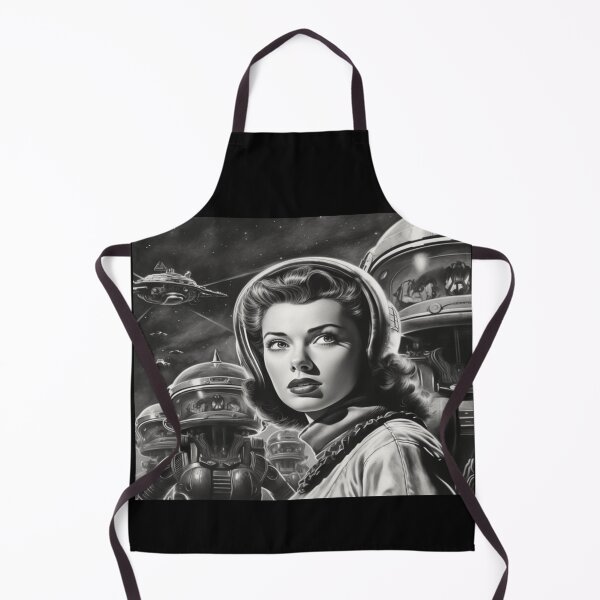 Item preview, 1950s SciFi Movie Poster - Retro Black & White designed and sold by Smiling Collie Designs.