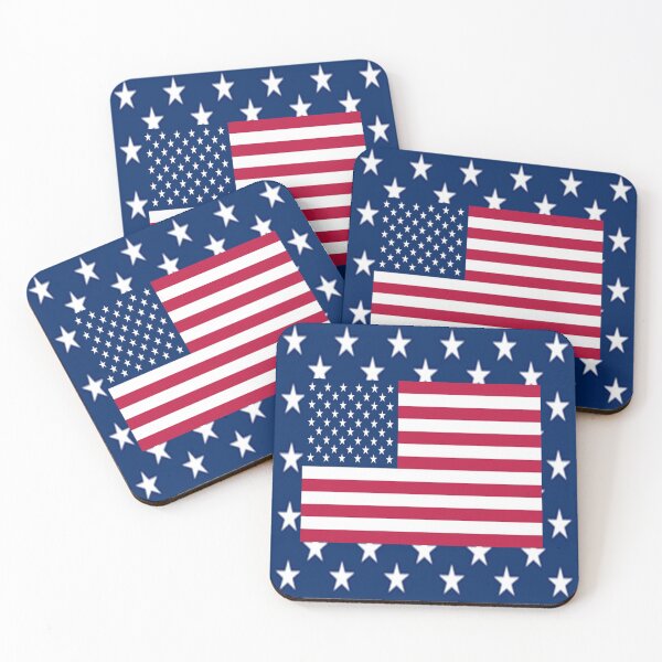 Item preview, AMERICANA FLAG HOLIDAY STARS BLUE ART designed and sold by sharlesart.
