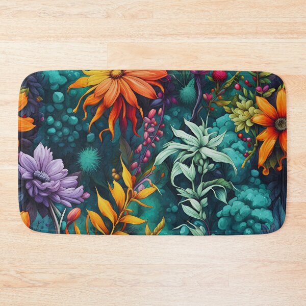 Item preview, Colorful Botanical Floral Abstract Garden Pattern designed and sold by WitchyWare.