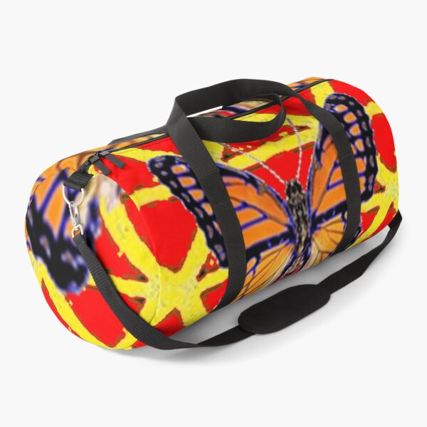 Item preview, TWO MONARCH BUTTERFLIES PATTERN RED-YELLOW ART designed and sold by sharlesart.