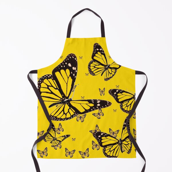 Item preview, YELLOW MONARCH BUTTERFLIES DESIGN ABSTRACT ART designed and sold by sharlesart.