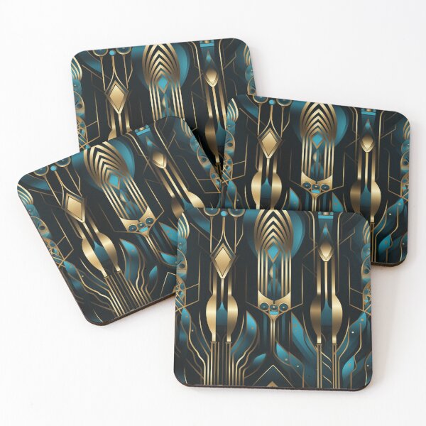 Item preview,   "Animal Art Deco Splendor: Luxurious Elegance with Bold Lines and Opulent Colors" designed and sold by SBD-Shop.