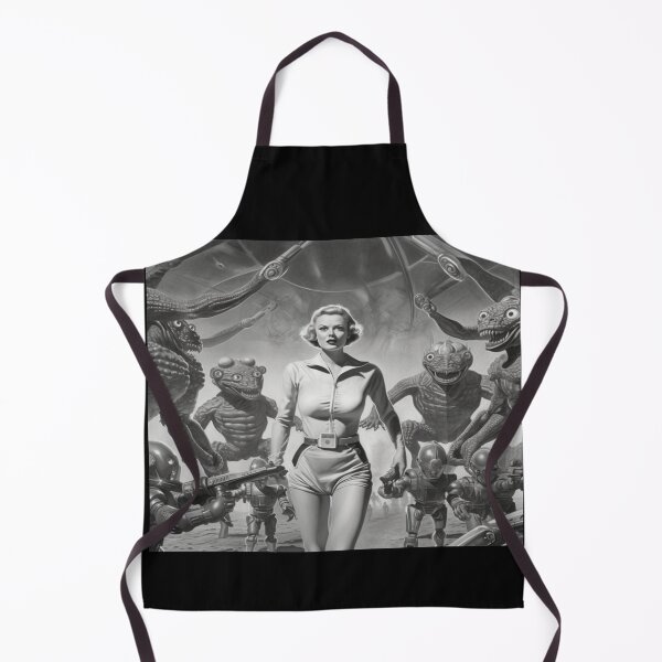 Item preview, 1950s SciFi Movie Poster - Retro Black & White designed and sold by Smiling Collie Designs.