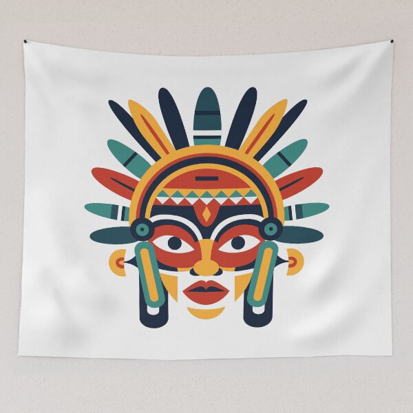 Item preview, Aztec Style Mask designed and sold by Texterns.