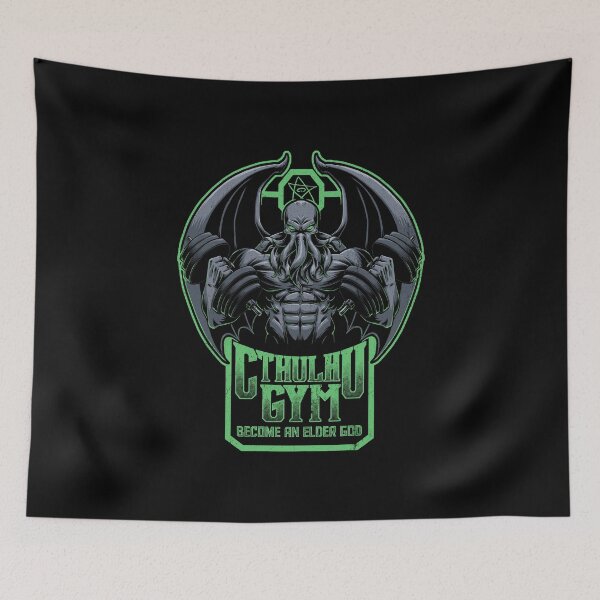 Item preview, Cthulhu Gym - Muscular Bodybuilder Monster designed and sold by Studio Mootant.