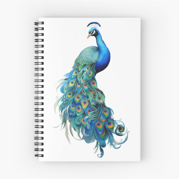 Item preview, Peacock watercolor with delicate shading designed and sold by Adriano Carrideo.