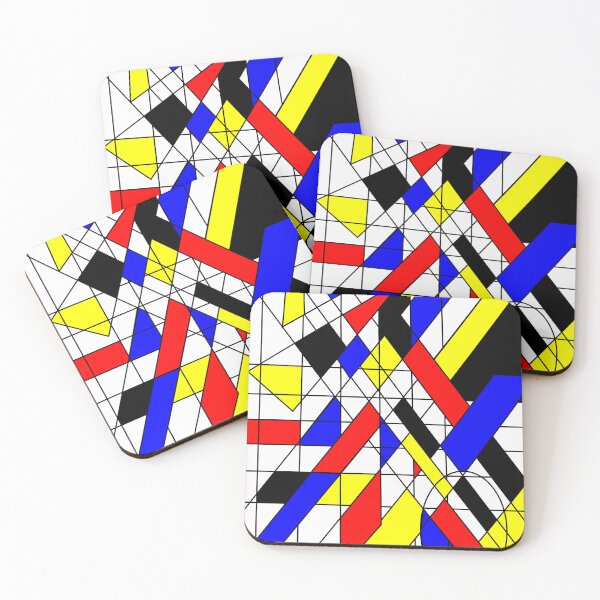 Item preview, Composition Mondrian-Kandinsky 1 designed and sold by hermarartonline.
