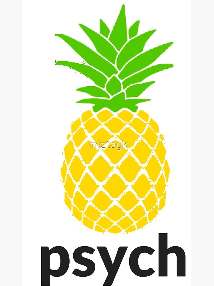 "Psych TV Pineapple Shawn Gus Show" Canvas Print by miztayk Redbubble