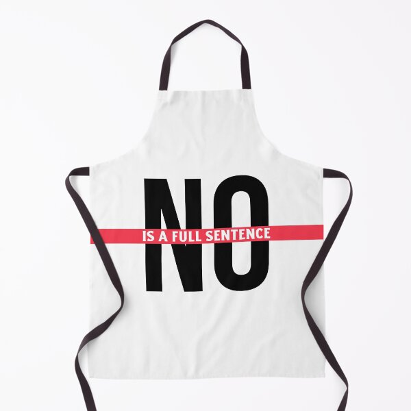 Item preview, NO is a full sentence designed and sold by FunEyeDesign.